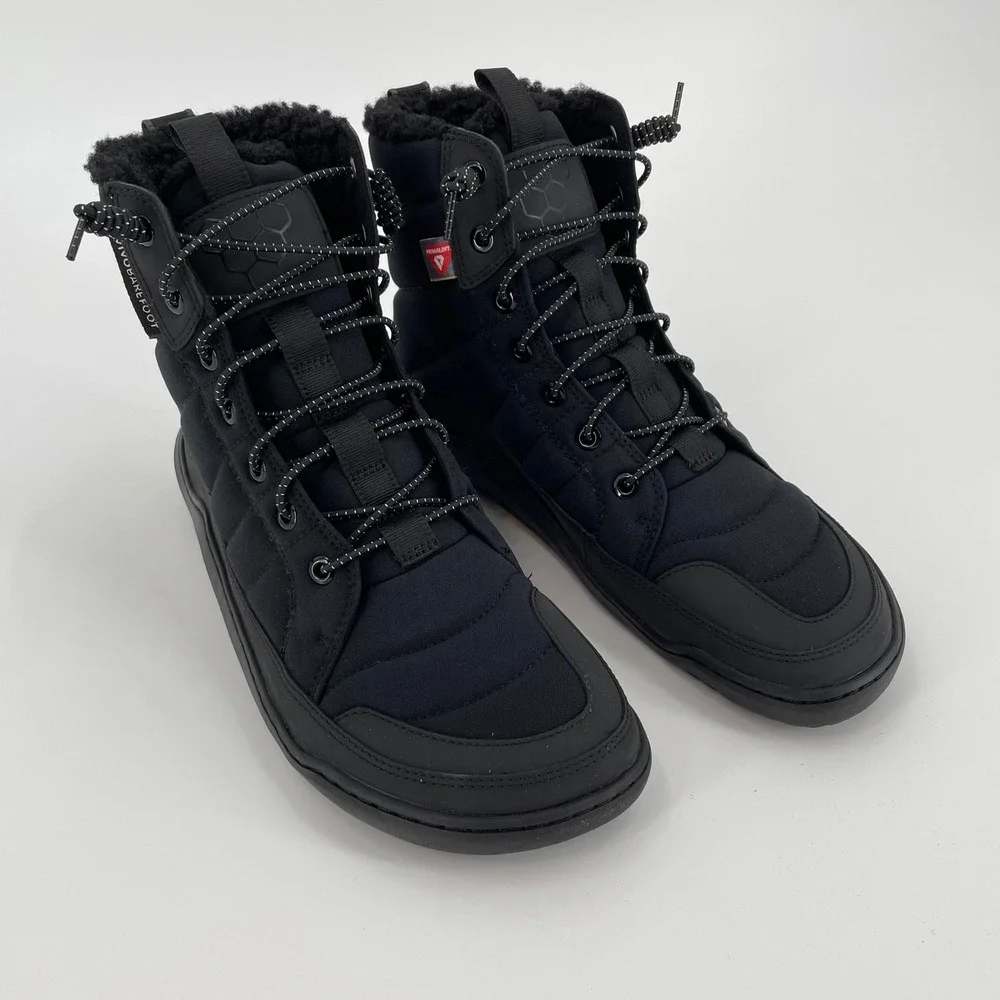 Vivobarefoot Gobi Hiber Winter Boot PrimaLoft Insulated Obsidian Black 38 NIB